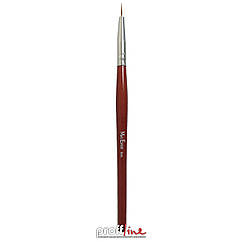 Пензель лайнер для тонких ліній Mett коричнева ручка (9 мм)