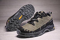 Чоловічі шкіряні кросівки Salomon Super Cross Olive