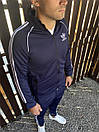 Спортивний костюм чоловічий весняно-осінній синій Adidas M, фото 4