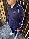 Спортивний костюм чоловічий весняно-осінній синій Adidas L, фото 5