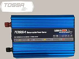 Інвертор 12-220V перетворювач напруги чистий синус 800W Tossa TAS800R-12X, 2 USB з функцією UPS