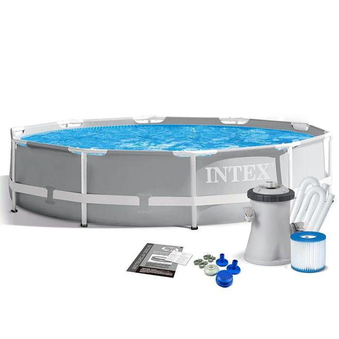 Басейн каркасний INTEX 26702, фільтр-насос в комплекті, 305х76 см