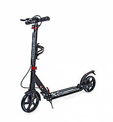 Двоколісний самокат Scale Sports Elite Plus SS-04, складаний з дисковим гальмом, чорний