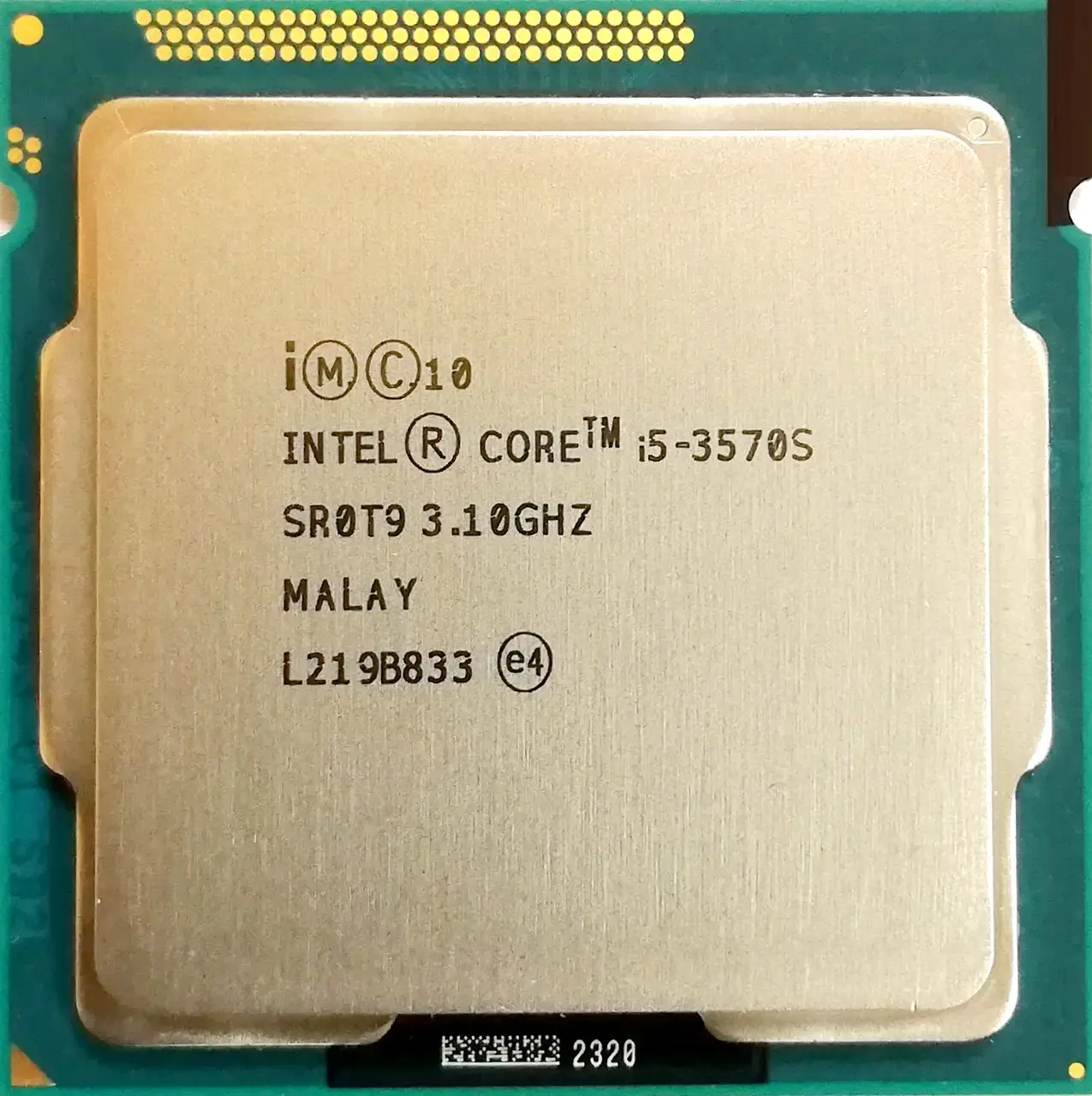 Intel Core i5-3570S SR0T9 3.8 GHz / 6M / 77 W Socket 1155 Процесор для ПК