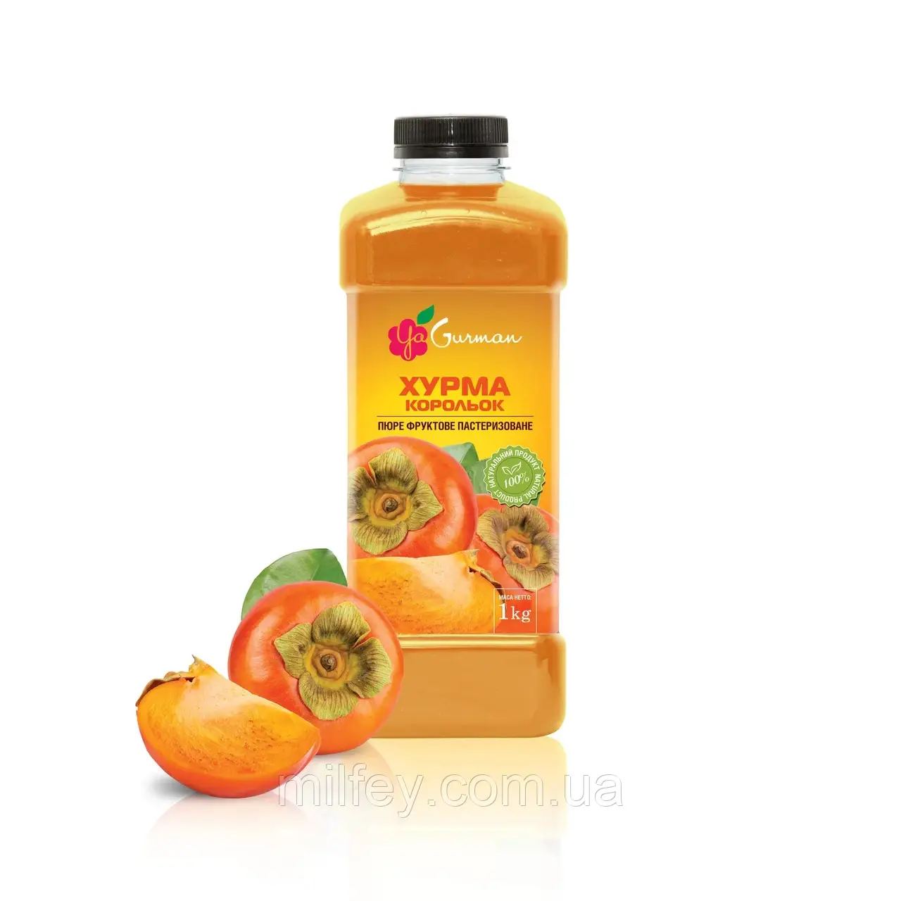Пюре Хурма, пастеризоване, YaGurman, 1 кг, фото 1