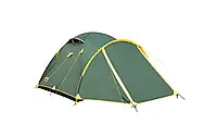 Палатка с тамбуром двухслойная Lair v2 Tramp TRT-039 Кемпинговые палатки большие Зеленая Палатки для природы