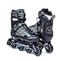 Розсувні ролики Scale Sports чорні, Adult Skates, розмір 41-44