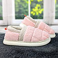 Капці чуні жіночі теплі із задником рожеві Gvozdika 4241, фото 4