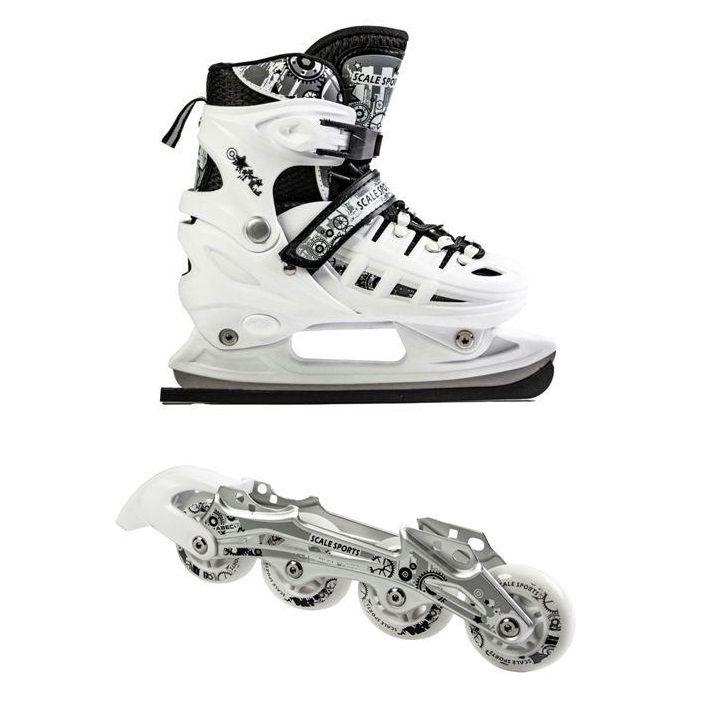Ролики-ковзани 2 в 1 Scale Sport White, розмір 29-33