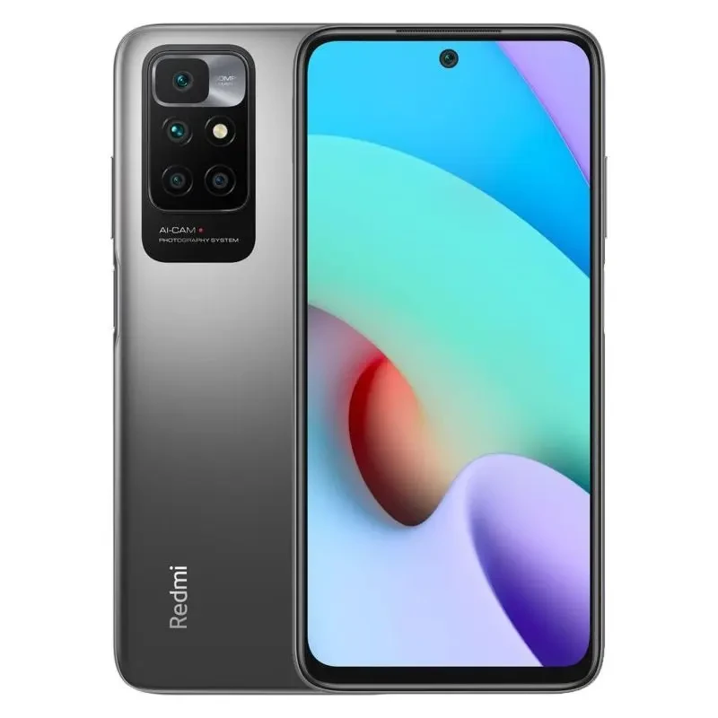 Смартфон Xiaomi Redmi 10 2022 4/128GB Gray (Global, NFC), 50+8+2+2/8Мп, Helio G88, IPS 6.5", 5000 мА*ч