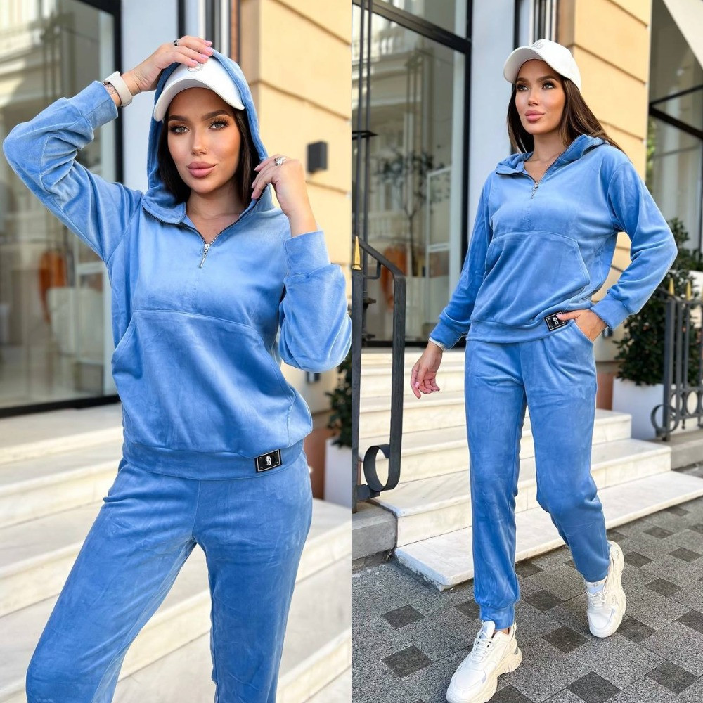 Жіночий велюровий спортивний костюм Розміри: 42-44, 46-48, 50-52, фото 1