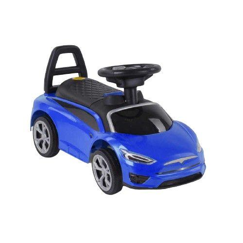 Машина-толокар TS 72707 JOY, синій, музичний кермо, багажник