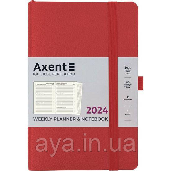 Щотижневик 2024 Axent Partner Soft Skin 8509-24, 125x195 мм, кольори в асортименті