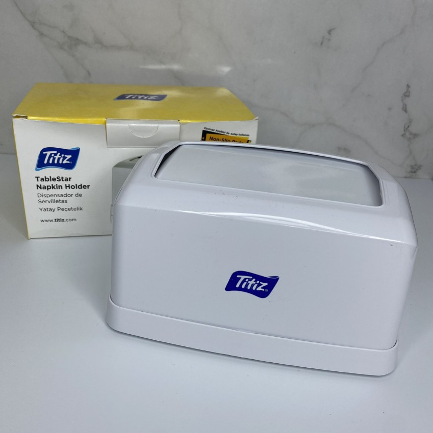Диспенсер для серветок пластиковий білий Titiz Plastik TP-260