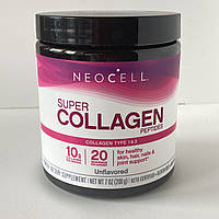 NeoCell, Super collagen peptides, пептиди супер колагену, з нейтральним смаком, 200 г