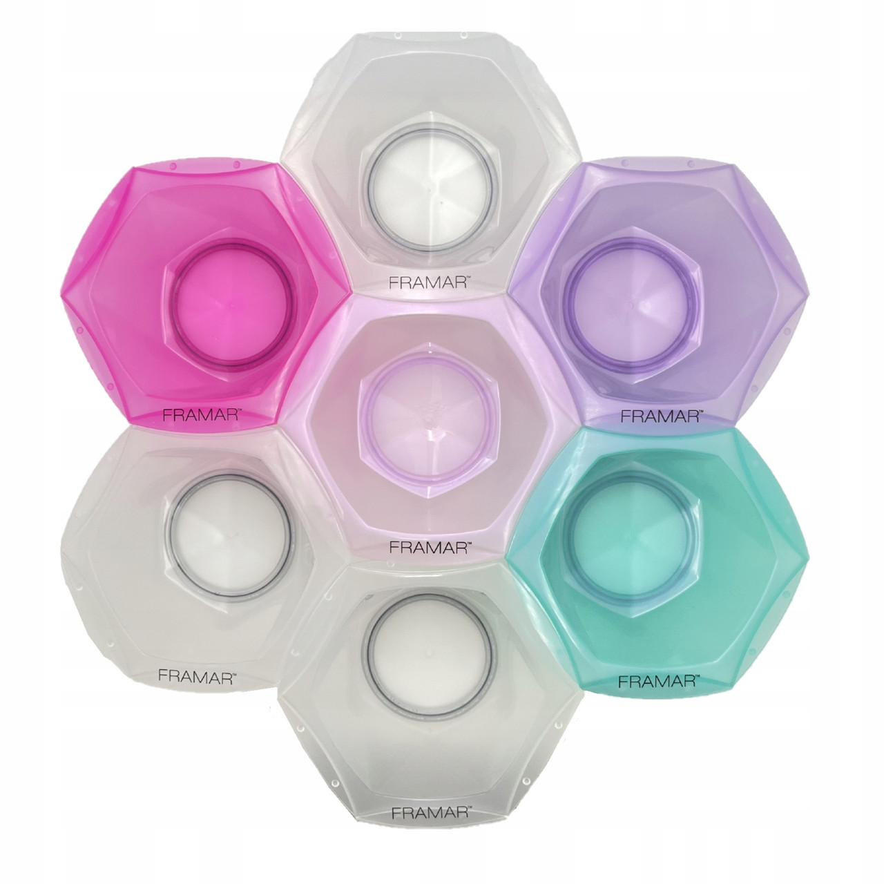 Райдужні миски для фарбування, що з'єднуються Framar Rainbow Connect & Color Bowls (7 шт)