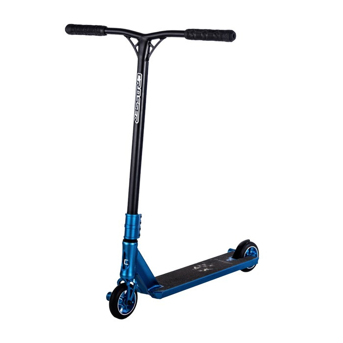 Самокат трюковий Crosser Titan 5.0, колеса 120 мм, SCS-система, пеги, Синій