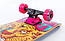Скейтборд дерев'яний Fish Skateboard Girl з малюнком, з посиленою підвіскою, фото 3