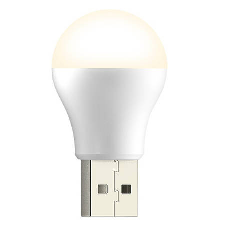 Лампа світлодіодна USB Lesko 2023 для повербанка Тепле світло, фото 2