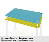 Стіл скляний журнальний JTS-007 (Ескадо/Escado) 1100х635х500 мм, фото 5