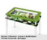 Стіл скляний журнальний JTS-007 (Ескадо/Escado) 1100х635х500 мм, фото 9