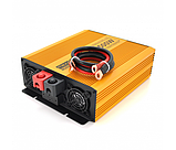 Інвертор напруги Mexxsun MXSPSW-1500, 12V/220V, 1500W з правильною синусоїдою, 2 Shuko, клемні дроти, Q4, фото 3