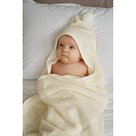 Дитячий рушник Twins Smurf 100x100, ecru