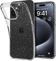 Чехол Spigen для iPhone 15 Pro - Liquid Crystal Glitter, Crystal Quartz (ACS06701)