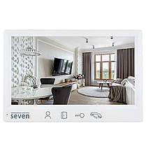 Відеодомофон 7 дюймів SEVEN DP–7571 FHD white, фото 2