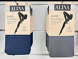 Колготи жіночі велюрові , матові  Alina Multifibra 100 den, яскраві кольори, фото 5