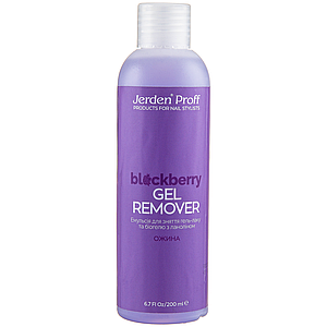 Рідина для зняття гель-лаку, біогелю Jerden Proff GEL REMOVER Blackberry, 150 мл ожина