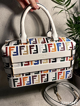 Жіноча сумка Fendi 27*15*12см, біла 931433