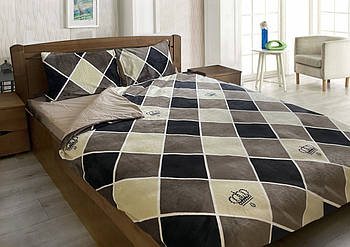 Комплект постільної білизни мікрофібра+бязь ТЕТ-@-ТЕТ Корона (полуторний розмір)