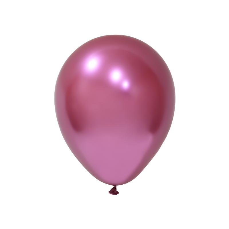 Латексна кулька Balonevi  фуксія (H09) хром 12" (30 см) 1шт.