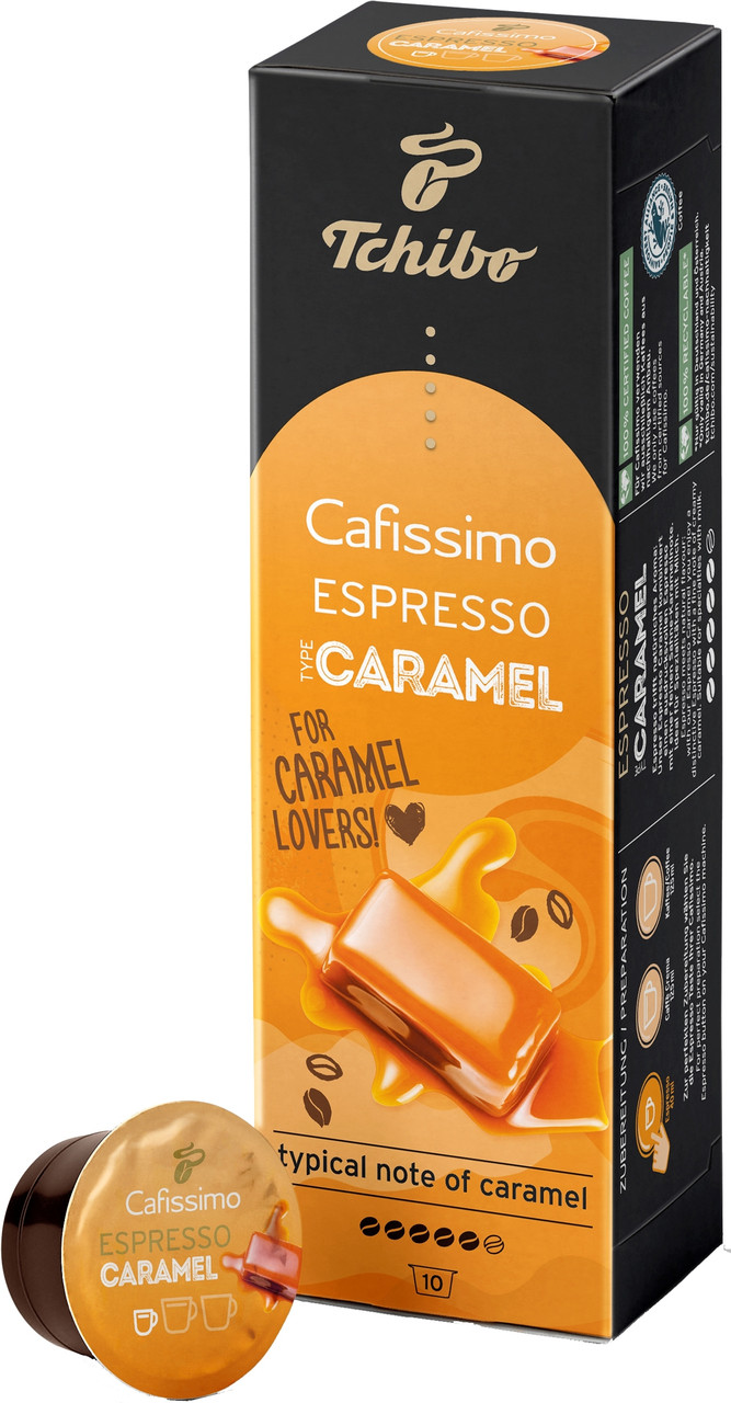 Кава в капсулах Tchibo Cafissimo Espresso Caramel 10 шт Німеччина капсули карамель