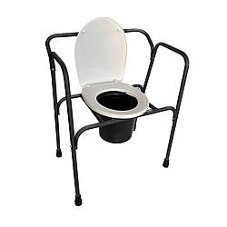 Стілець туалет нерегульований складаний PMED-B101+ для інвалідів літніх хворих крісло