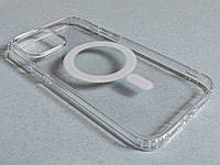 Защитный чехол Clear Case Magnetic MagSafe для iPhone 13 Pro Max прозрачный, с бортиками из силикона