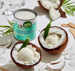 Молоко кокосове згущене без цукру Nature's Charm 320 г, Рослинне безлактозне безглютенове для веганів