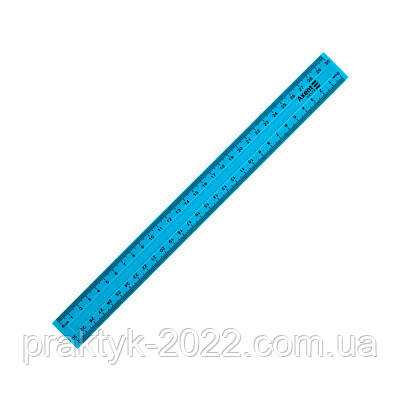 Линейка пластиковая 30 см, Delta, голубая - фото 1 - id-p1964920756