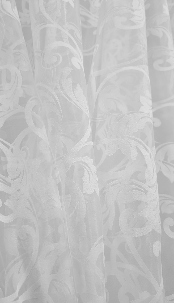 Тюль готовая Лебединое Перо белый - фото 5 - id-p1964915317