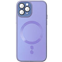 Чехол TPU+Glass Sapphire Midnight with MagSafe для Apple iPhone 11 Pro (5.8") | Full Camera Сиреневый /