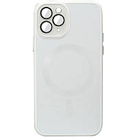 Чехол TPU+Glass Sapphire Midnight with MagSafe для Apple iPhone 11 Pro Max (6.5") | Full Camera Белый / White