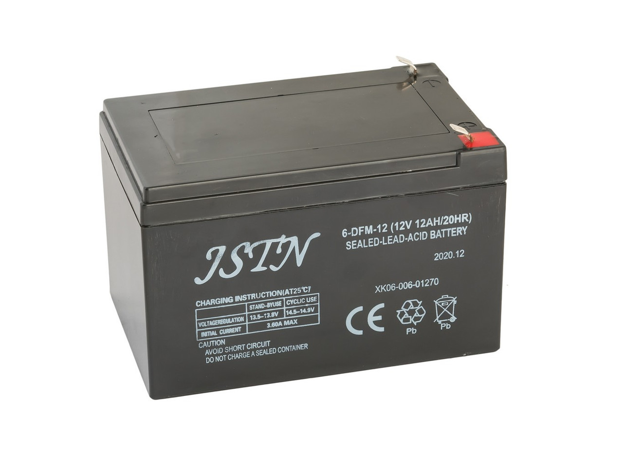 Акумулятор для обприскувача MASTERTOOL 12 V 12 Ah 92-9437, фото 1