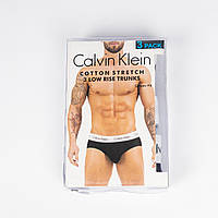 Набір чоловічих трусів Calvin Klein, комплект (3 шт.) класичної спідньої білизни для хлопця, брендові труси