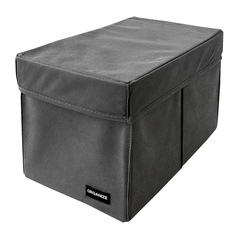 Кофр для зберігання речей з кришкою M - 30*19*19 см (сірий)