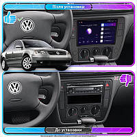 Lb Штатная автомагнитола в машину для Volkswagen Passat B5 Рестайлинг 2000-2005 экран 9" 4/64Gb 4G Wi-Fi GPS
