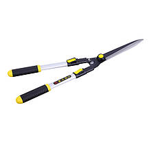 Ножиці телескопічні DingKe Yellow 680-900 мм для трави живоплоту садові пряме лезо
