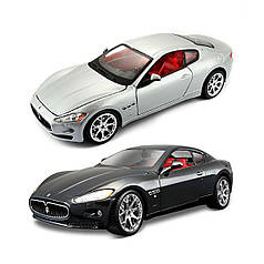 Автомодель — MASERATI GRANTOURISMO (2008) (асорті чорний, сріблястий, 1:24)