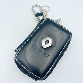 Ключниця шкіряна, брелок, кейс для ключів з логотипом RENAULT (Рено)