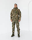 Куртка тактична демісезонна термофліс Піксель, чоловіча камуфляжна утеплена куртка, фото 2